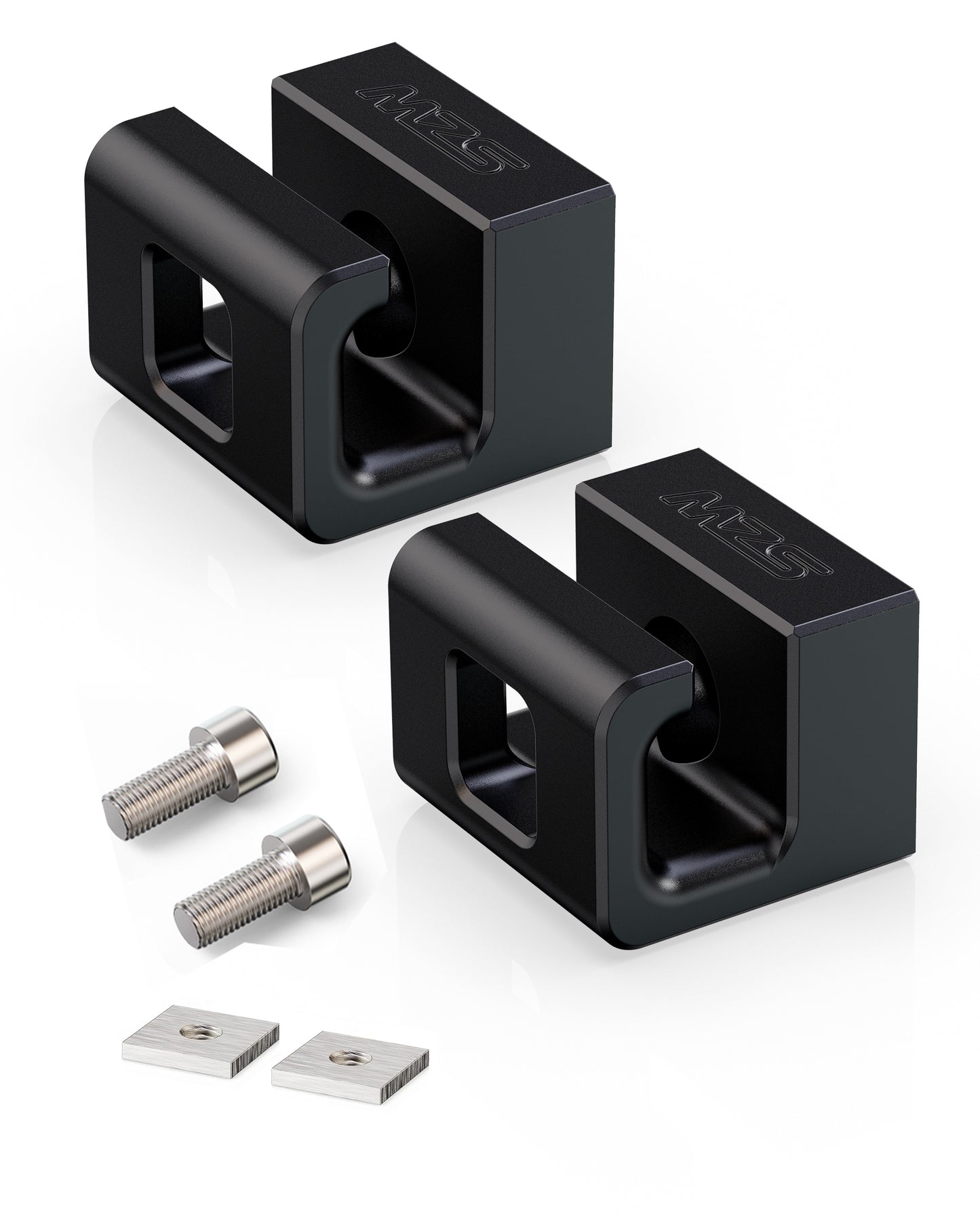 MZS X3 X4 X5 X6 Hybrid Slide Rail Hooks for Rear Trunk Cargo Luggage Lashing Rail, Aluminum Tie Down Anchors Replace 51477146024 51473400537 51477331198