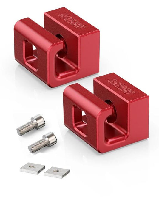 MZS X3 X4 X5 X6 Hybrid Slide Rail Hooks for Rear Trunk Cargo Luggage Lashing Rail, Aluminum Tie Down Anchors Replace 51477146024 51473400537 51477331198