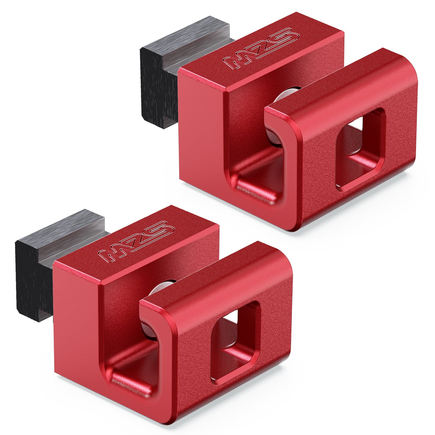 MZS Tie Down Anchors, Bed Rail Cleats Fit for Tacoma/Tundra/Gladiator (Black)