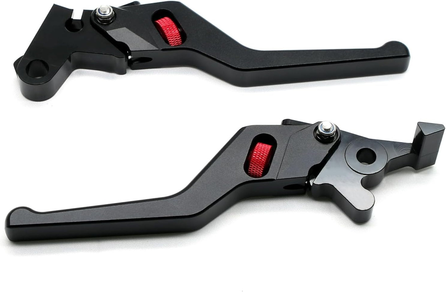 MZS Black Motorcycle Brake Clutch Levers Wheel Roller CNC Adjustable Short Compatible with Husqvarma