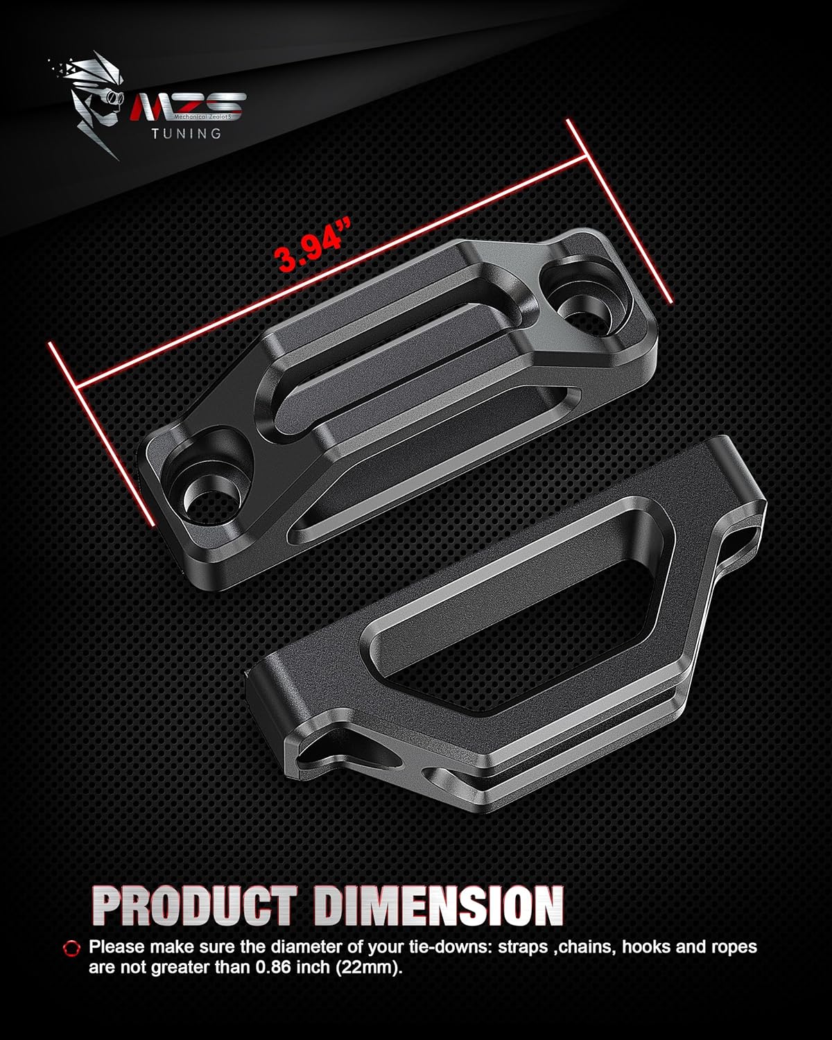MZS Truck Bed Hook & Tie Down Cleat Aluminium Tie Down Anchors Compatible with Tacoma, Replace Part Number PT278-35231, 663120C010, PT278-35112