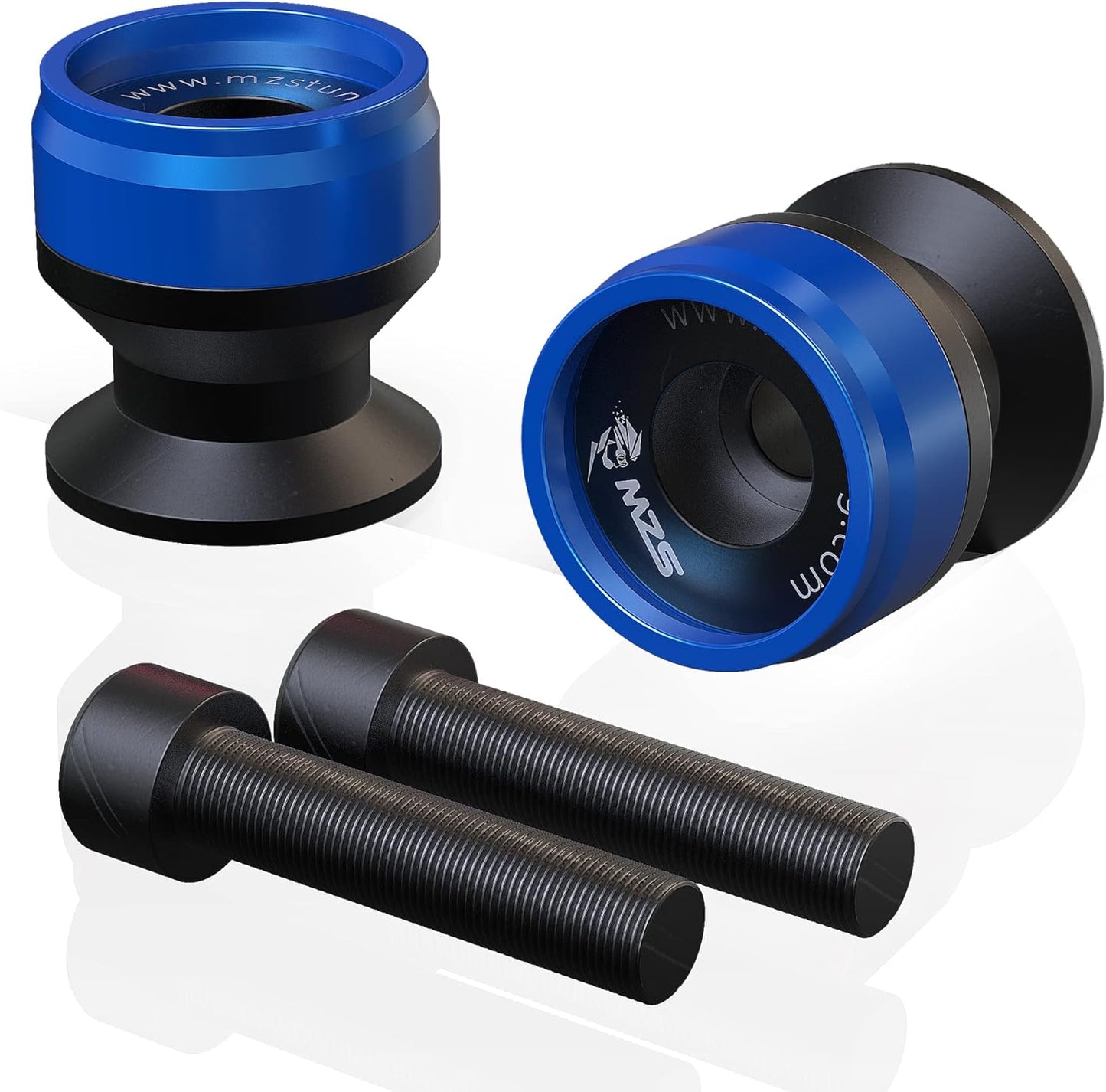 MZS 10MM Swingarm Spools, Universal M10 x 1.25 and M10 X1.5 Motorcycle Sliders Stand CNC Black / Gold / Blue / Red Compatible with EX250 EX300 EX650 Z1000SX Z750 Z1000 ZX6R ZX7R ZX10R ZX12R ZX14R ZZR600 EN650 390 790