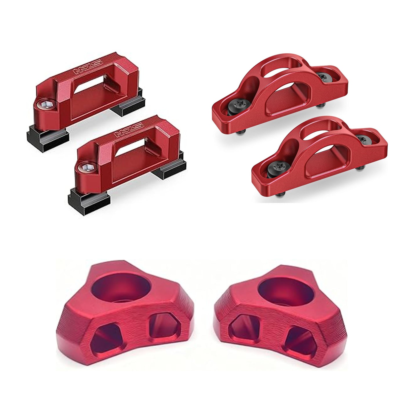 MZS Truck Bed Cleat & Tie Down Hook Aluminium Tie Down Anchors Compatible with Tacoma, Replace Part Number PT278-35231, 663120C010, PT278-35112