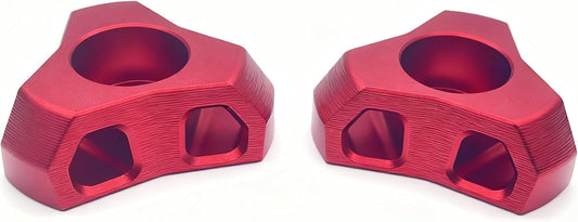 MZS Truck Bed Tie Down Anchors, Heavy Duty Cargo Tie Down Hooks Compatible with 2007-2025 Tundra 2nd 3rd Gen Pickup (Red, 2pcs)